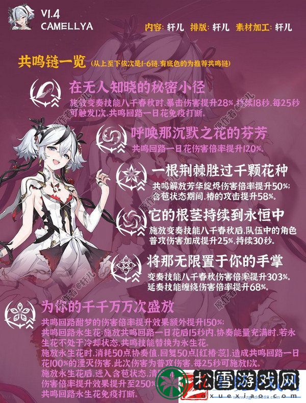 鸣潮椿如何养成