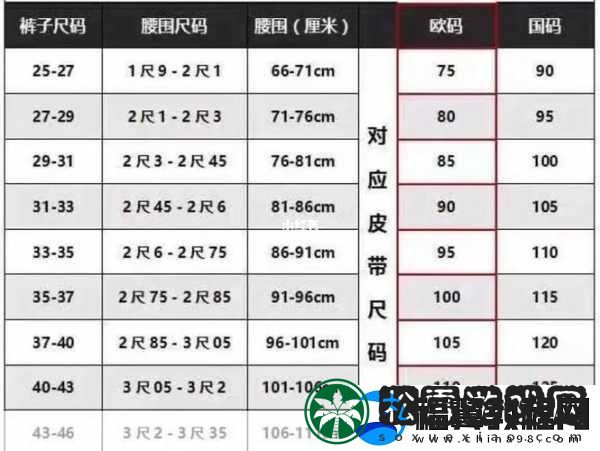 解读欧洲LV尺码大