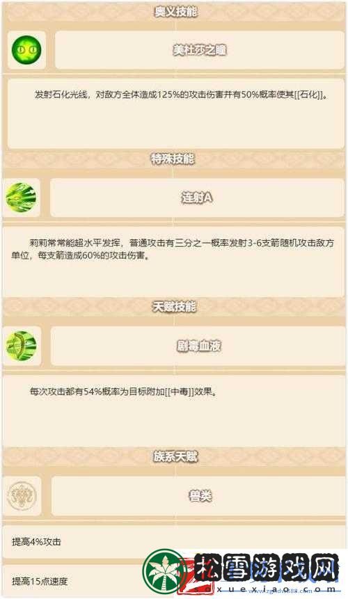 四叶草剧场莉莉技能与强度测评