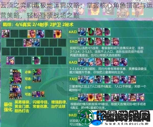 云顶之弈剧毒极地运营攻略：掌握核心角色搭配与运营策略-轻松登顶战场之巅