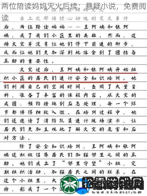 两位陪读妈妈灭火后续：悬疑小说-免费阅读