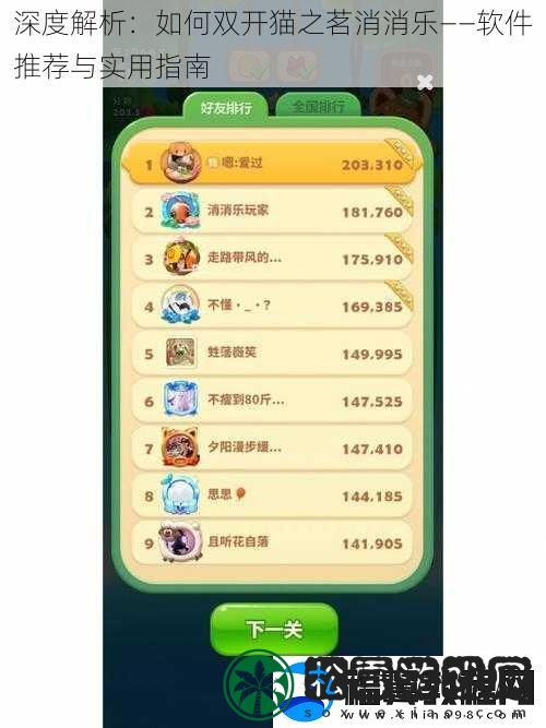 深度解析：如何双开猫之茗消消乐——软件推荐与实用指南