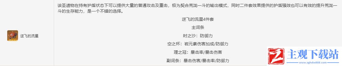 原神荒泷一斗选什么圣遗物